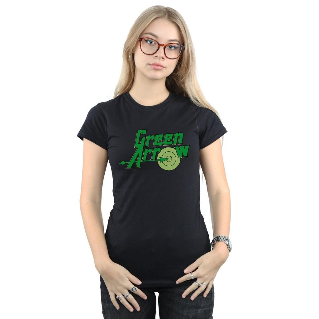 Green Arrow Womens/Ladies Logo Cotton T-Shirt