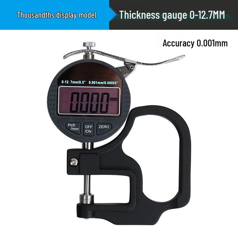 High Precision Digital Micrometer: Steel Pipe & Flat/Bent Pointed Head Thickness Gauge