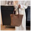 New Summer Single Shoulder Straw Woven Bag Straw Bag Large Capacity Women's Handmade Woven Bag Holiday Beach Bag Tote Women's Bag