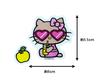 Sanrio Hello Kitty Sunburn Kitty Okinawa Souvenir Sticker, (JUICE)