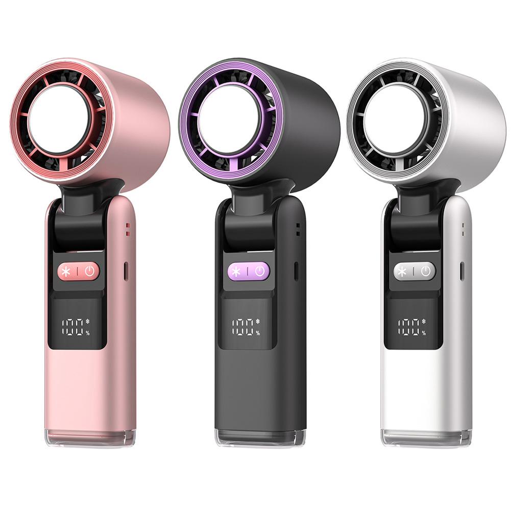 Mini Handheld Cooling Device Portable Handheld Fan White Mini USB Fan Travel Fan Compact Design Lightweight Fan