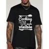 European Size [1pc Casual Short Sleeve Tee with Cooking Love Quote] Men'S Casual Crew Neck T-Shirt,  Knit Fabric, Regular Fit, Short Sleeve Tee