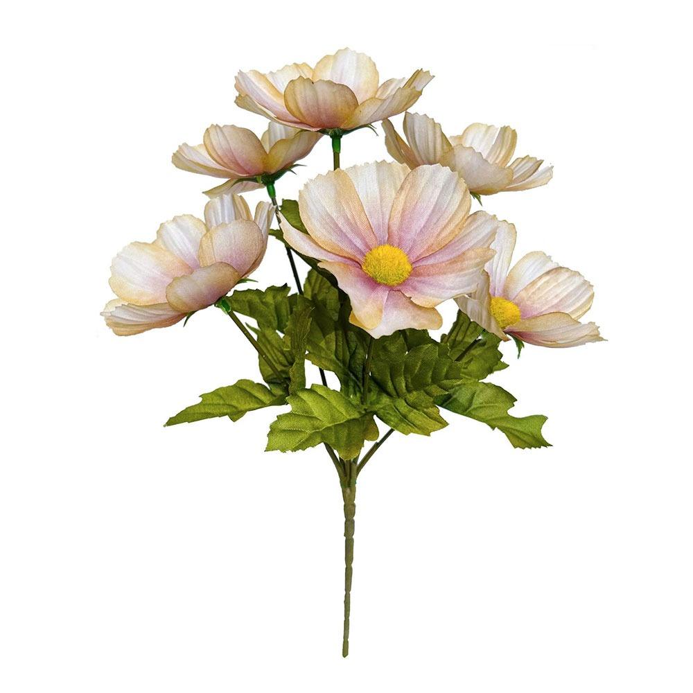 

6 Heads Artificial Daisy Flowers Silk Petals Multicolor Faux Chrysanthemum Photo Props Fake Flower Bouquet Party Supplies белый