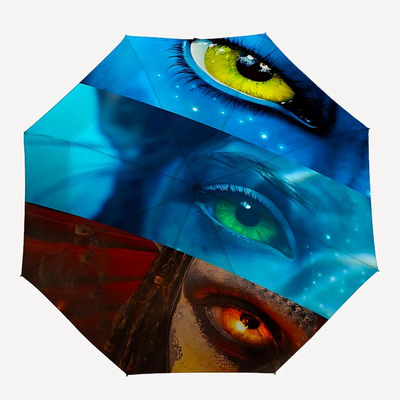 Avatar Inspired Umbrella: Automatic Opening & Closing, Foldable Design, 8 Bone Frame, Perfect Gift for Fans and Travelers!0108b