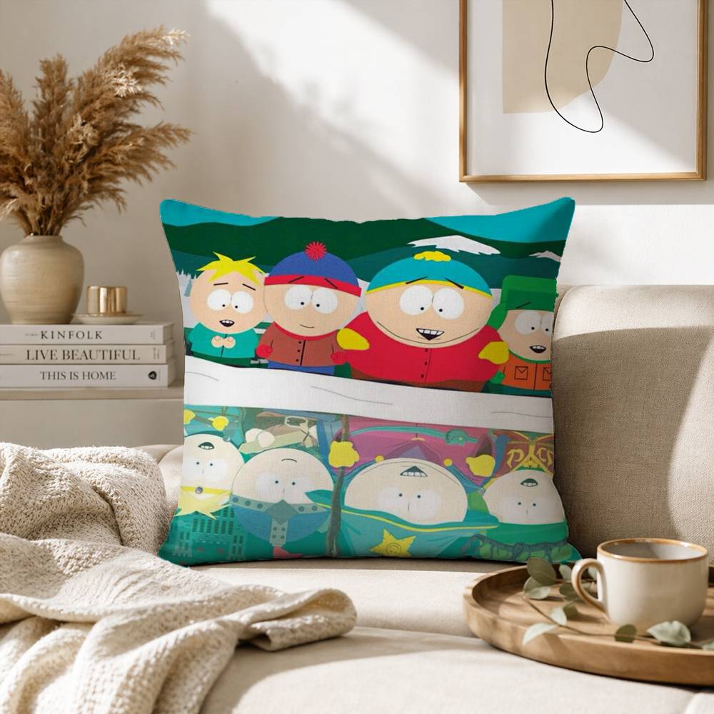 Cartoon S-South P-Park Pillow Case for Sofa Living Room Home office Decor Protective Cover
