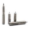 304 Stainless Steel Hex Socket Double Ended Self Tapping Screws Pointed Tip Hanger Bolts M4 M5 M6 M8 M10 M12