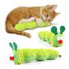 1PC Cat Chew Toys Caterpillar Catnip Molar Toy Silvervine Cat Teaser Interaction Toy Clean Mouth Kitten Toy Pet Supplies Accessories