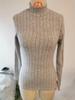 2026 Women's Solid Color Ribbed Pullover Long Sleeve Knitwear Top