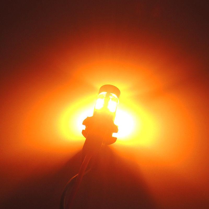 2pcs Car T10 DC12V LED Signal Light Orange Amber- Light Position Parking City Light T10 168 194 2825 W5W- 19SMD LED Bulbs Bulbs 7