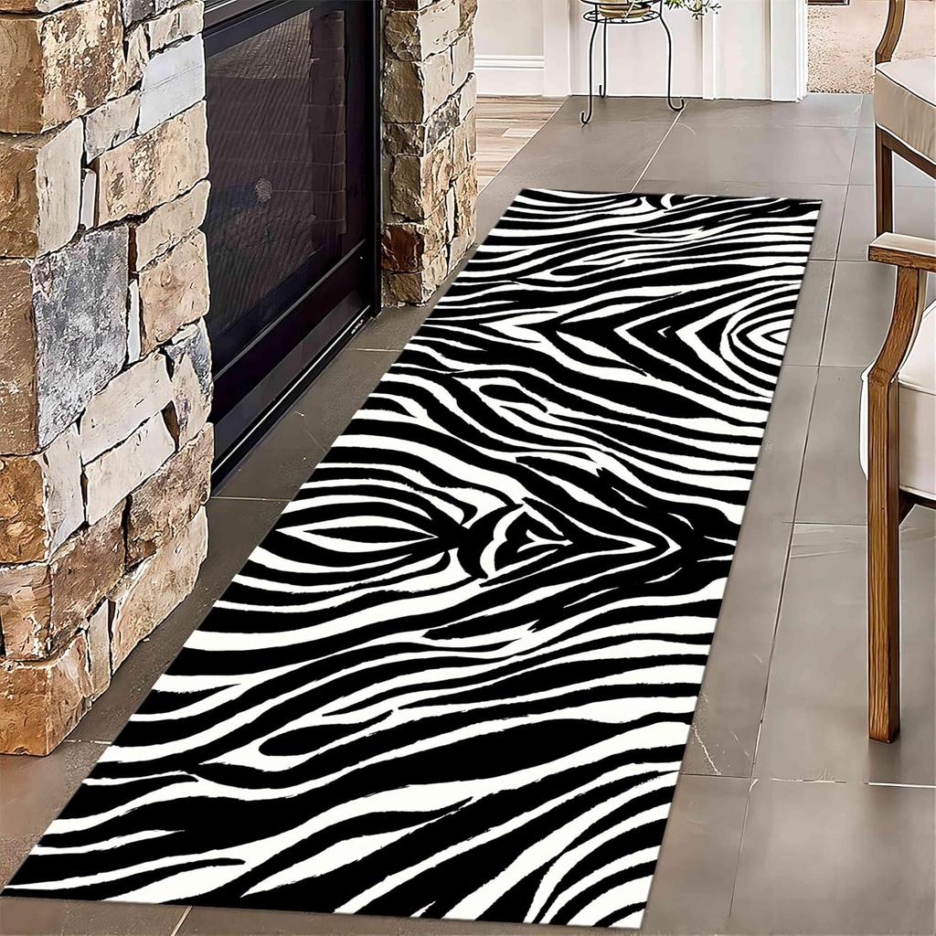 Vintage Leopard Print Area Rug Wildlife Leopard Hallway Runners Washable Runner Rugs Floor Carpet for Indoor Living Room Kitchen