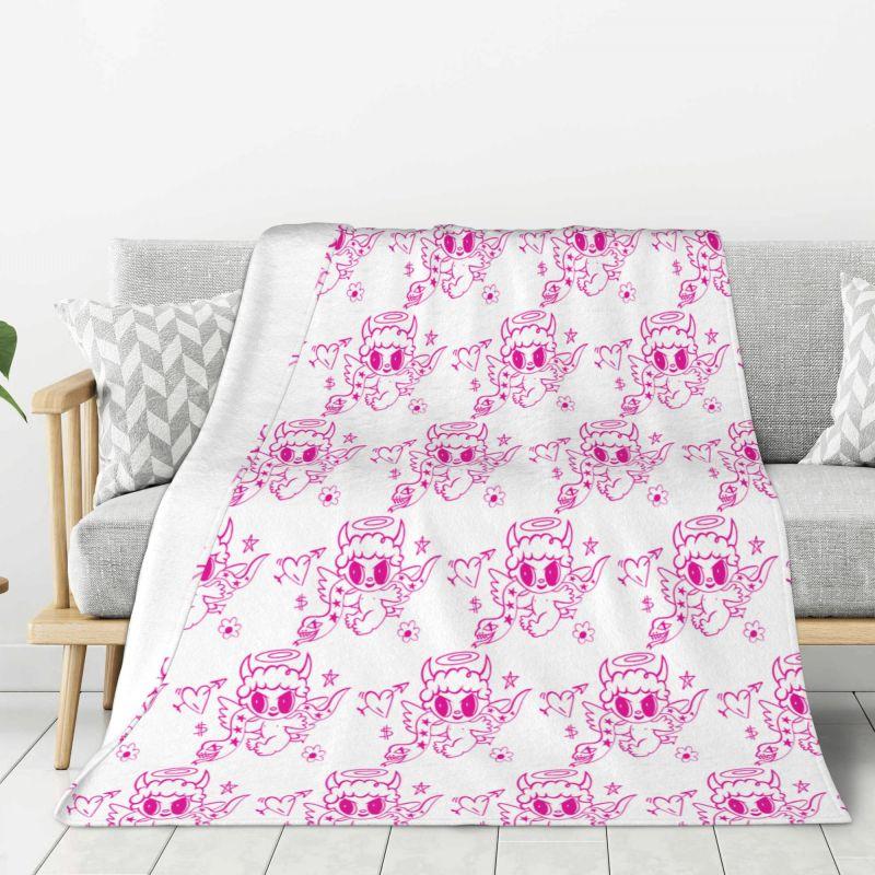 Custom Reggae Ainger Bichota Season Karol G Blankets Warm Flannel Throw Blanket for Bedding Travel Sofa