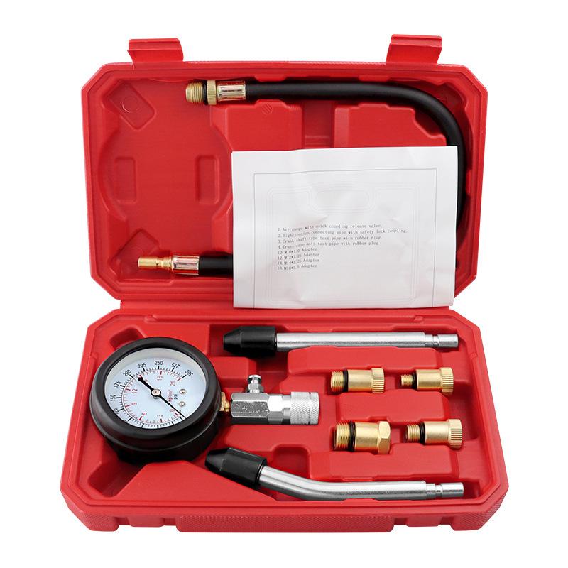 Dual-Use Car & Motorcycle Cylinder Pressure Test Kit with Extended Rod