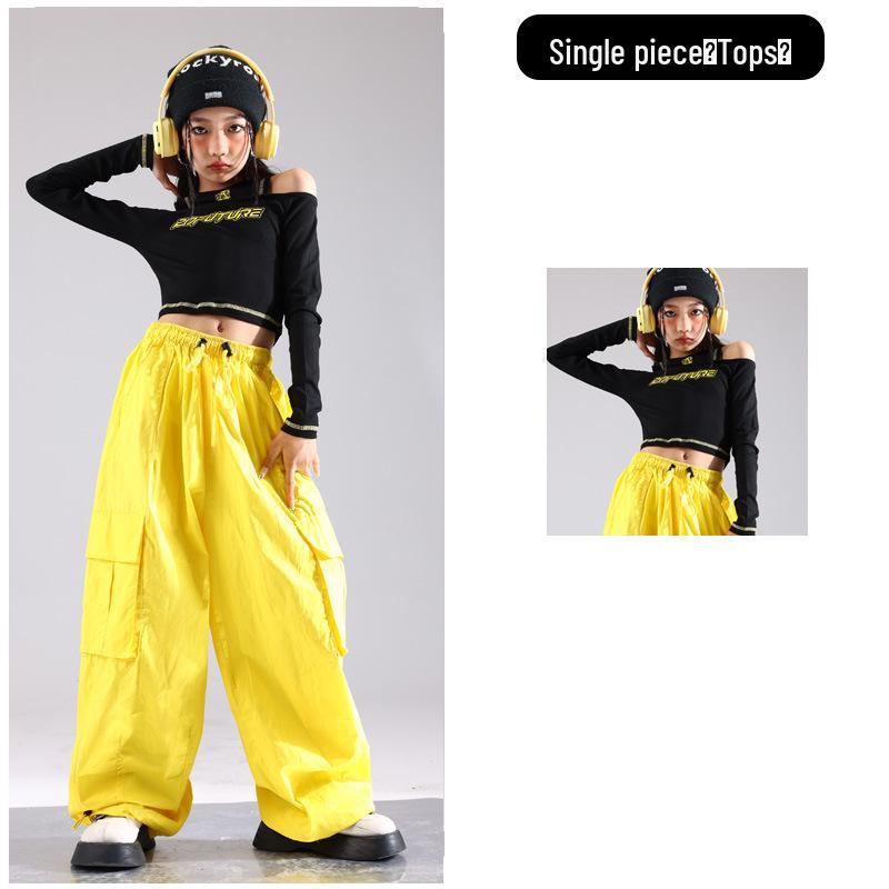 Trendiges Jazz-Tanzkostüm-Set für Mädchen für Auftritte und Laufstege