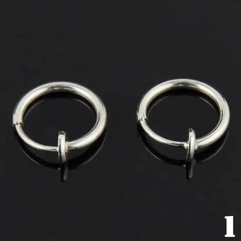 3 Paar Kreative Mode Geschenke Fakes Nase Lippen Ring Federclip Creolen Unisex Piercing Septum Zubehör Dekoration
