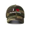 New baseball hat sunscreen sunshade woman plus big face show face small embroidery I love my beer belly versatile cap
