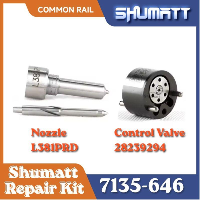 7135-646 Fuel Injector Injector Nozzle L381PRD +Control Valve 28239294 9308-621C Overhaul Kits Fit For Injector 28232251 R03101D