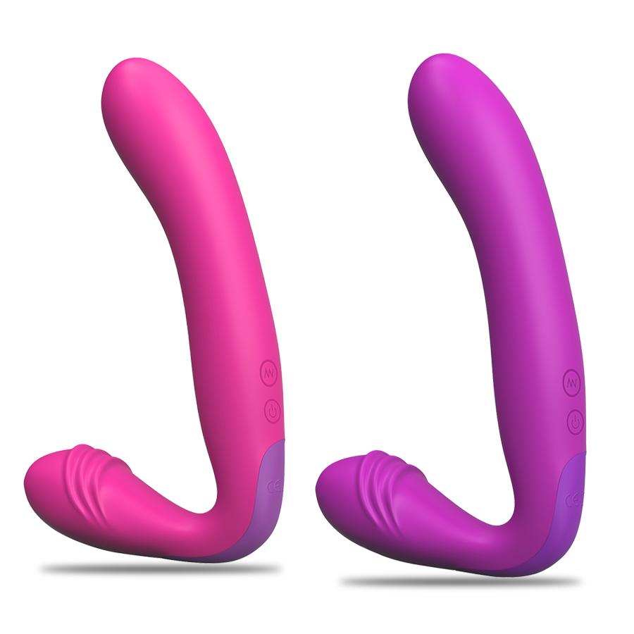 Strap on Dildo Vibratorer for kvinner G Spot Anal Clitoris Massasje Intim sexleketøy for voksne for par