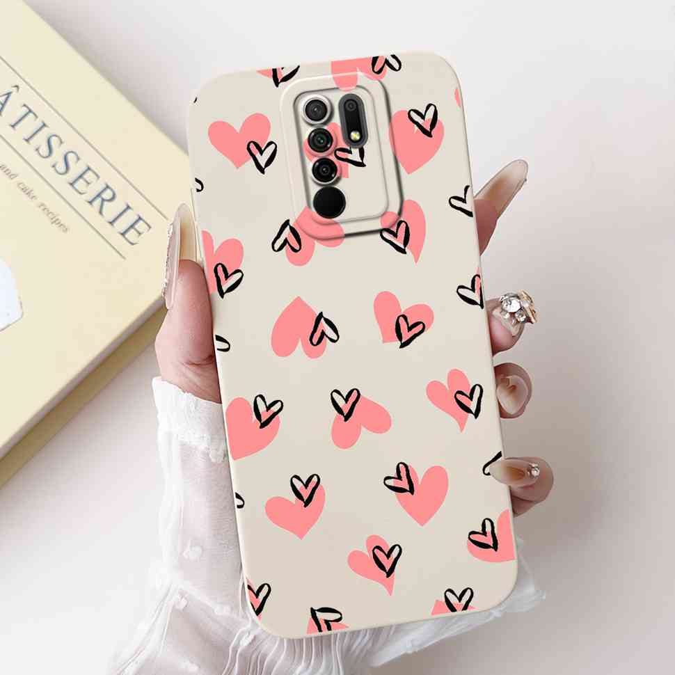 For Xiaomi Redmi 9 Case Cute Cartoon Rabbit Cat Soft Silicone Cover For Redmi 9 M2004J19AG M2004J19G Bumper Phone Case Funda