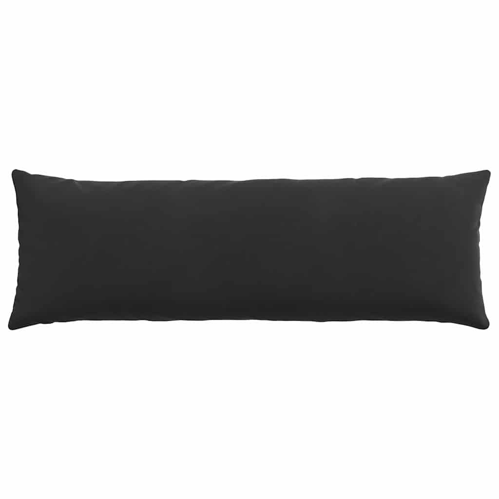 Sofa Cushions 2 Pieces Black 120 X 40 Cm Cord Fabric