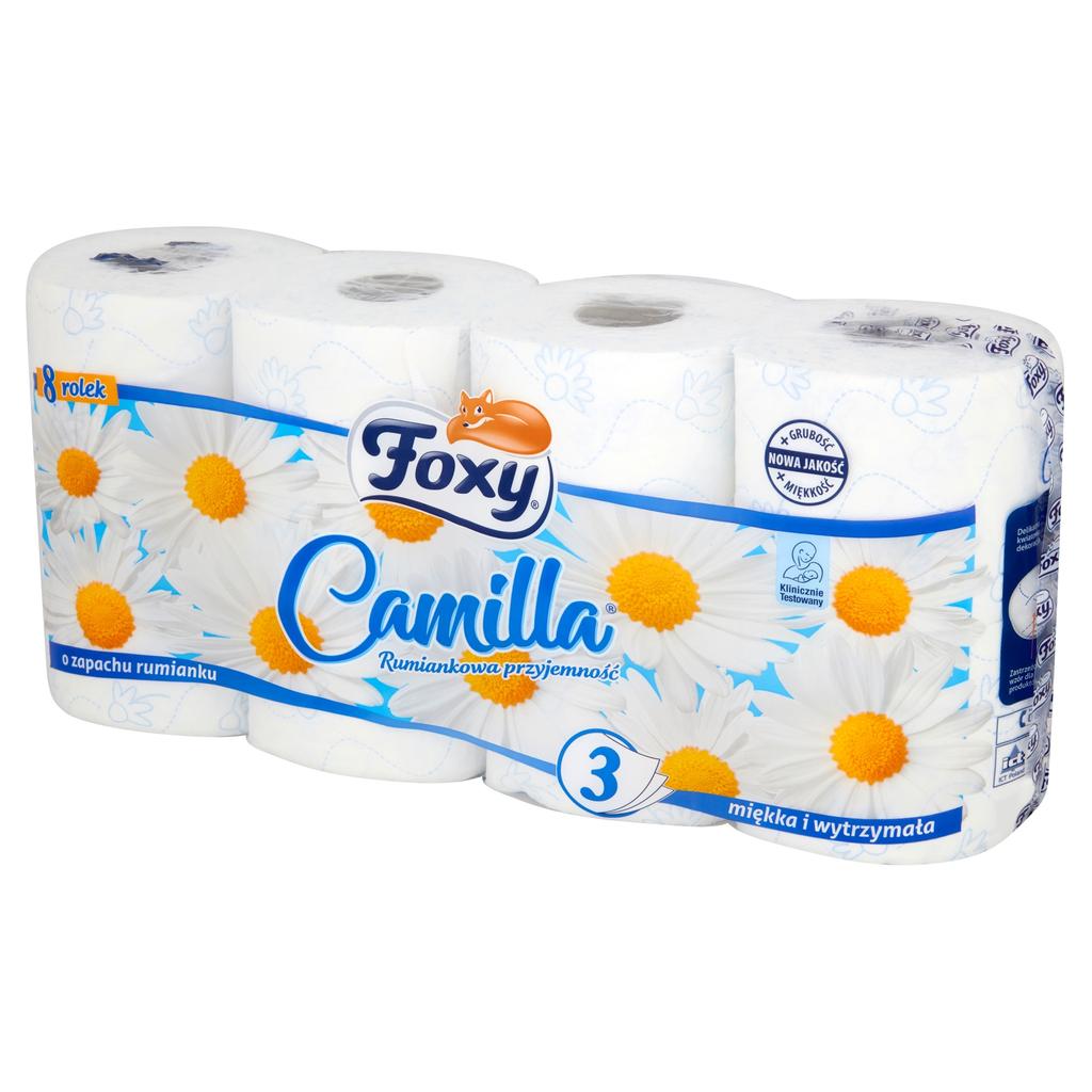 Foxy Camilla Camomile Toilet Paper 8 Rolls 3 Layers 1 Pc