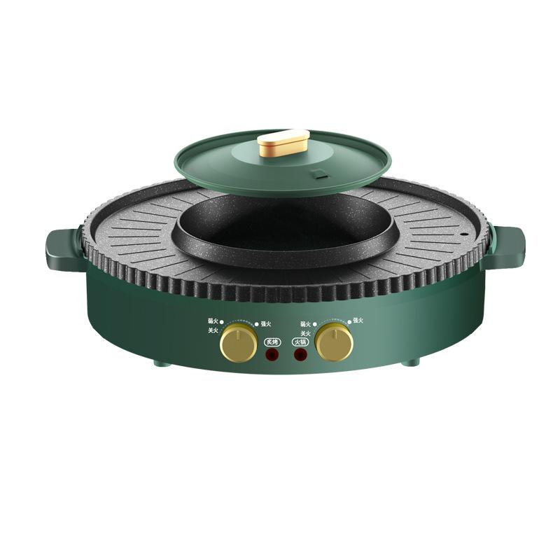 220V Electric MultiCooker Electric Frying Pan Househould Barbecue Fried Steak Fish Omelette Frying Pan Non-stick Cooking Machine