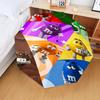 1PC M Chocolate chips Automatic Folding Umbrella 8-Rib Travel Umbrella with Auto Portable Case, Ideal Gift for Birthdays