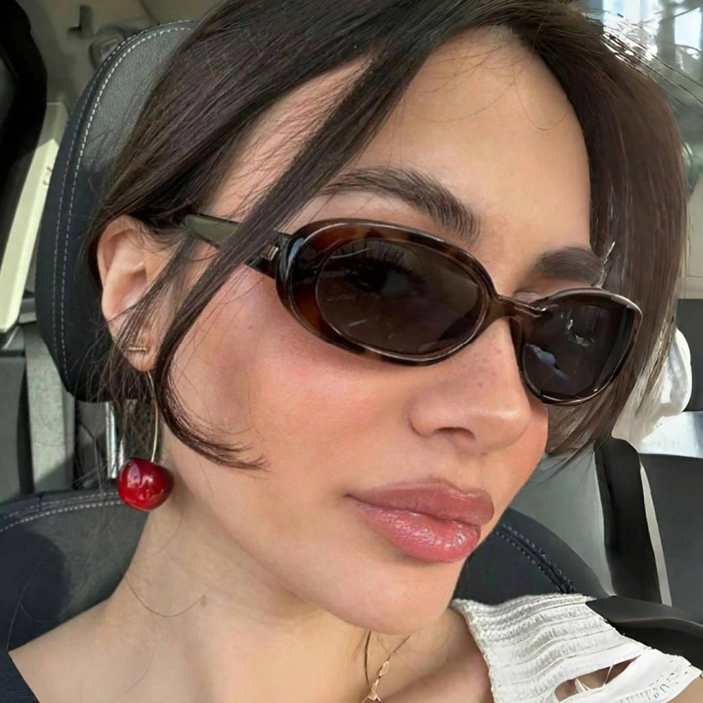 New Small Frame Cat Eye Sunglasses Men's Fashion High-end Face Small Sun Protection UV Protection Sunglasses Women