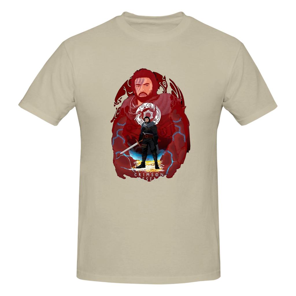 Piece Viking Style Fantasy Novelty Cotton TShirt Crimson Desert RPG Tops Tees For Unisex