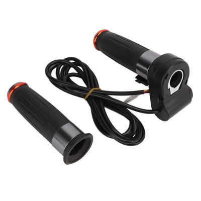 1 par de manoplas de acelerador de torção de veículo elétrico, conjunto de manoplas de anel duplo
