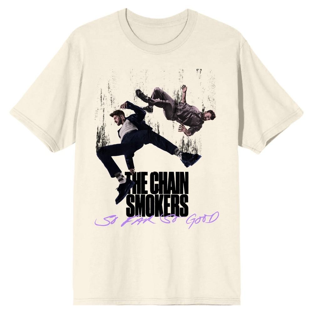 The Chainsmokers Falling Artists So Far So Good Бежевая Рубашка Унисекс Футболка XL