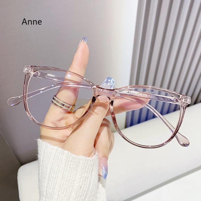 Korean Fashion Anti Blue Light Glasses Square Gradient Blue Frame Vintage Men Women Simple Design Eye Protection Eyewear