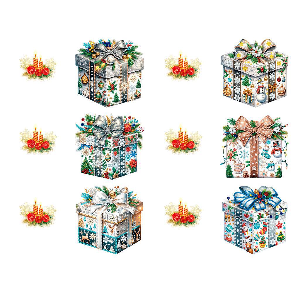 

Набор поздравительных открыток «Сделай сам» с рождественской алмазной росписью и бриллиантами особой формы для дней рождения и праздников HKSD-13