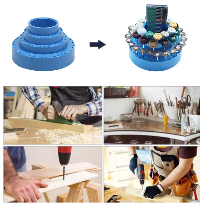 New Rotating Tool Storage Box 360 Degree Rotating Honeycomb Box Tool Holder Grinding Head Carving Special Storage Boxes