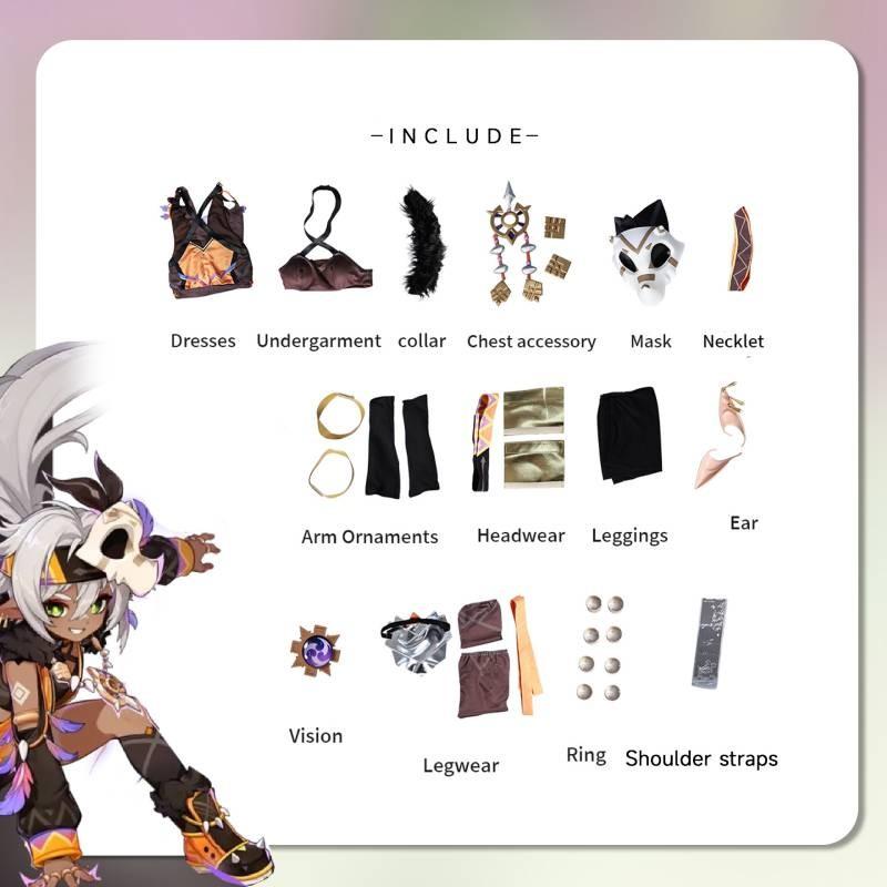 Impact Iansan Genshin Cosplay Costume Game Themed Role Play Party Halloween