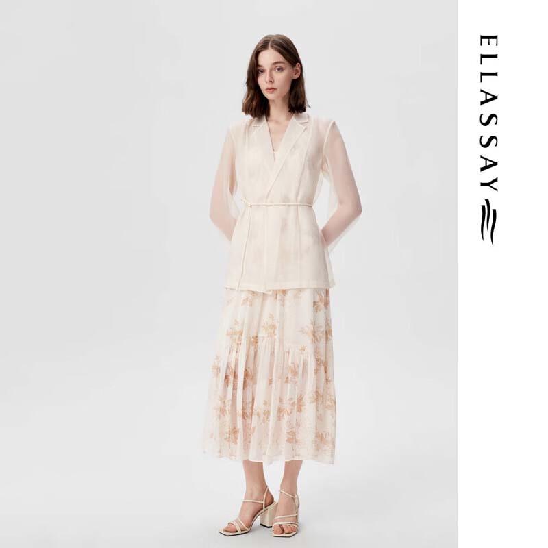 ELLASSAY Women's Classic Loose Tie-Waist Short Jacket