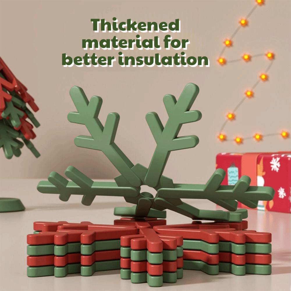 Foldable Tree Shape Trivets Decorative Table Insulation Pad Thicken Hot Pot Holders  Home