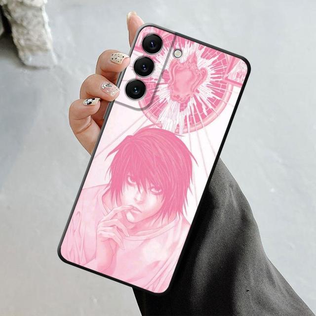 Pink Death Note Light Misa Phone Shell For Samsung Galaxy S23 S22 S21 S20 Fe Ultra S10 S9 S8 Plus Note 20ultra 10plus Case