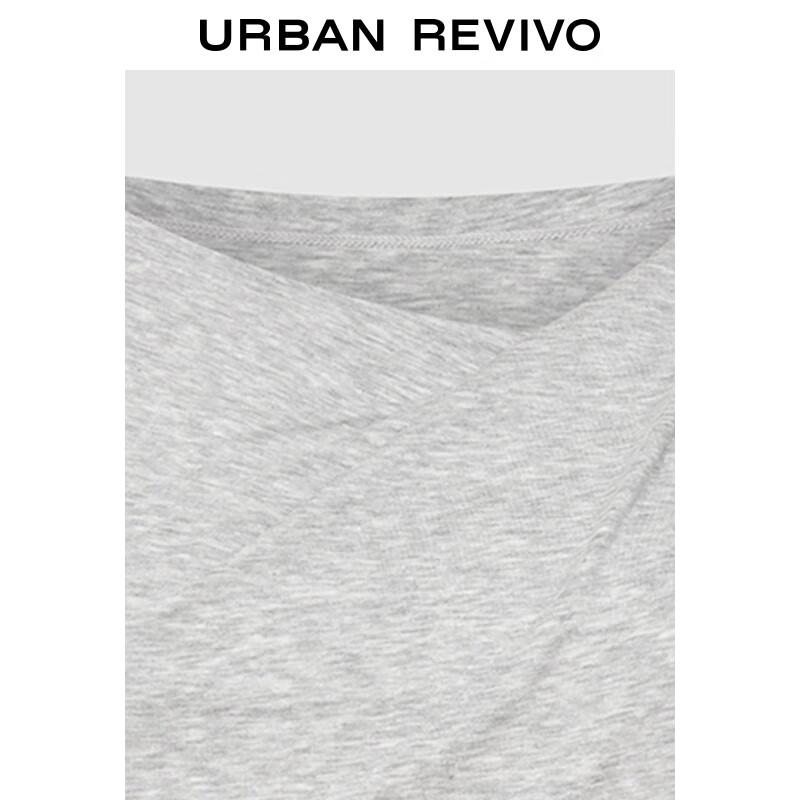 UR Women's Draped Neck Slim Fit Short Sleeve T-Shirt