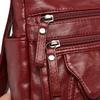 Women's Multi-layer Soft Leather Crossbody Bag Commuter Shoulder Bag Mother Bag