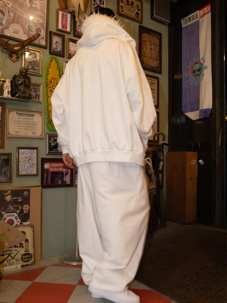 GOZER Gang Logo Jogger Pants_White