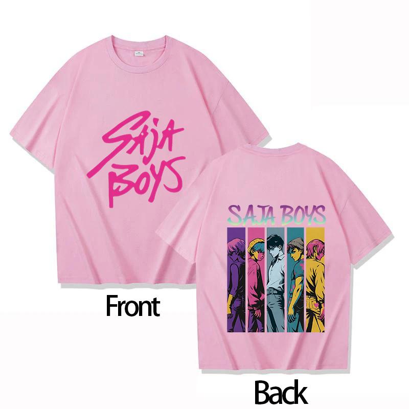 

Мужская футболка с коротким рукавом Удобный взрослый топ KPOP Охотник на демонов Летний наряд для родителей и детей Хлопковая детская одежда XL