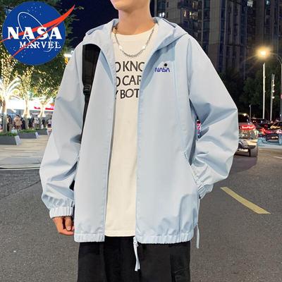 NASA MARVEL Unisex Casualowa Kurtka Outdoorowa z Kapturem