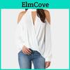 Women Cold Shoulder Chocker V Neck Summer Casual Lace Top T Shirt Blouse With Elegant Design