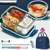Qiwei Microwave Safe Divided Glass Lunch Box