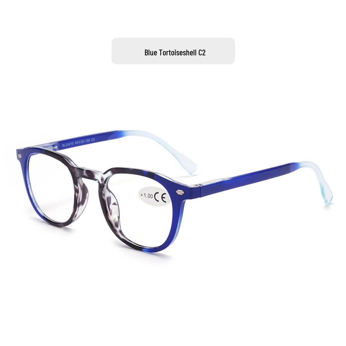 

B24010 Unisex Stylish Reading Glasses with Gradient Temples and Spring Hinges +2.00