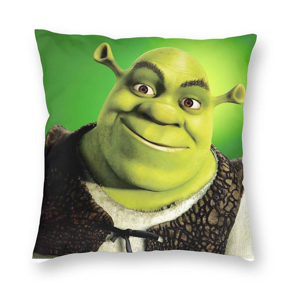 Cartoon Monster Shreks Pillowcase Printed Polyester Cushion Cover Decoration Throw Pillow Case Cover Home Zipper 40X40Cm