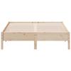 Solid Wood Bed Without Mattress 150x200 Cm Pine Wood