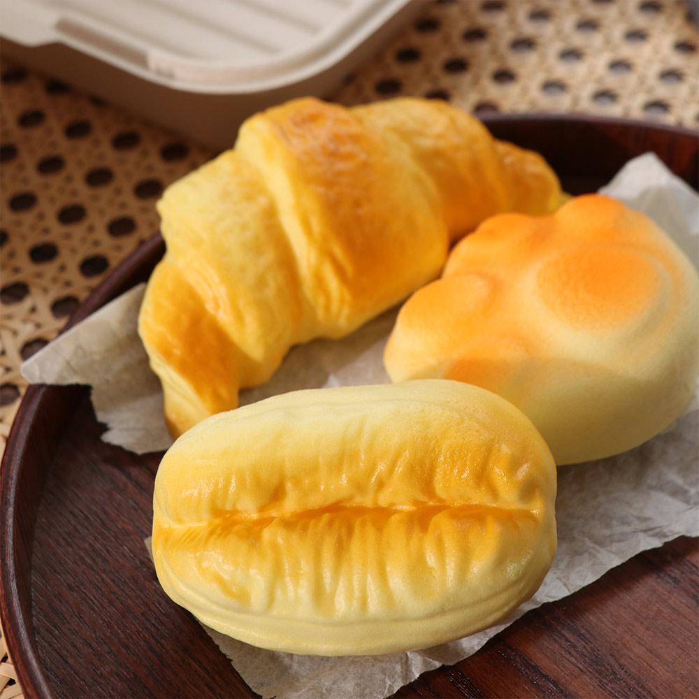 Slow Rising Sensory Fidget Ball Sticky Slow Rebound Toy Croissant Squishy Toy Office Workers