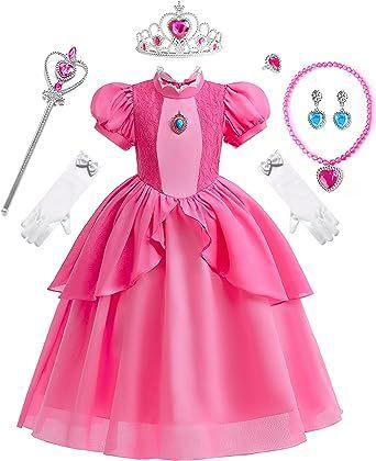 Girls Tulle Dress Wednesday Addams Cosplay Party Performance Long Witch Theme Gown