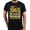 Hergestellt 1965 Limitierte Edition T-Shirt Baumwolle Atmungsaktiv Lässig 58 Jahre Awesome 58. Vater T-Shirt Klassische Oberteile Tees Männer